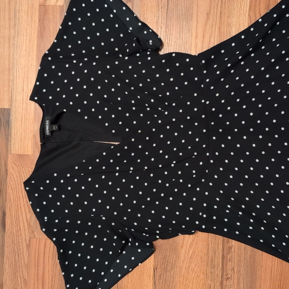 Express Polka Dot Dress - Picture 2 of 5